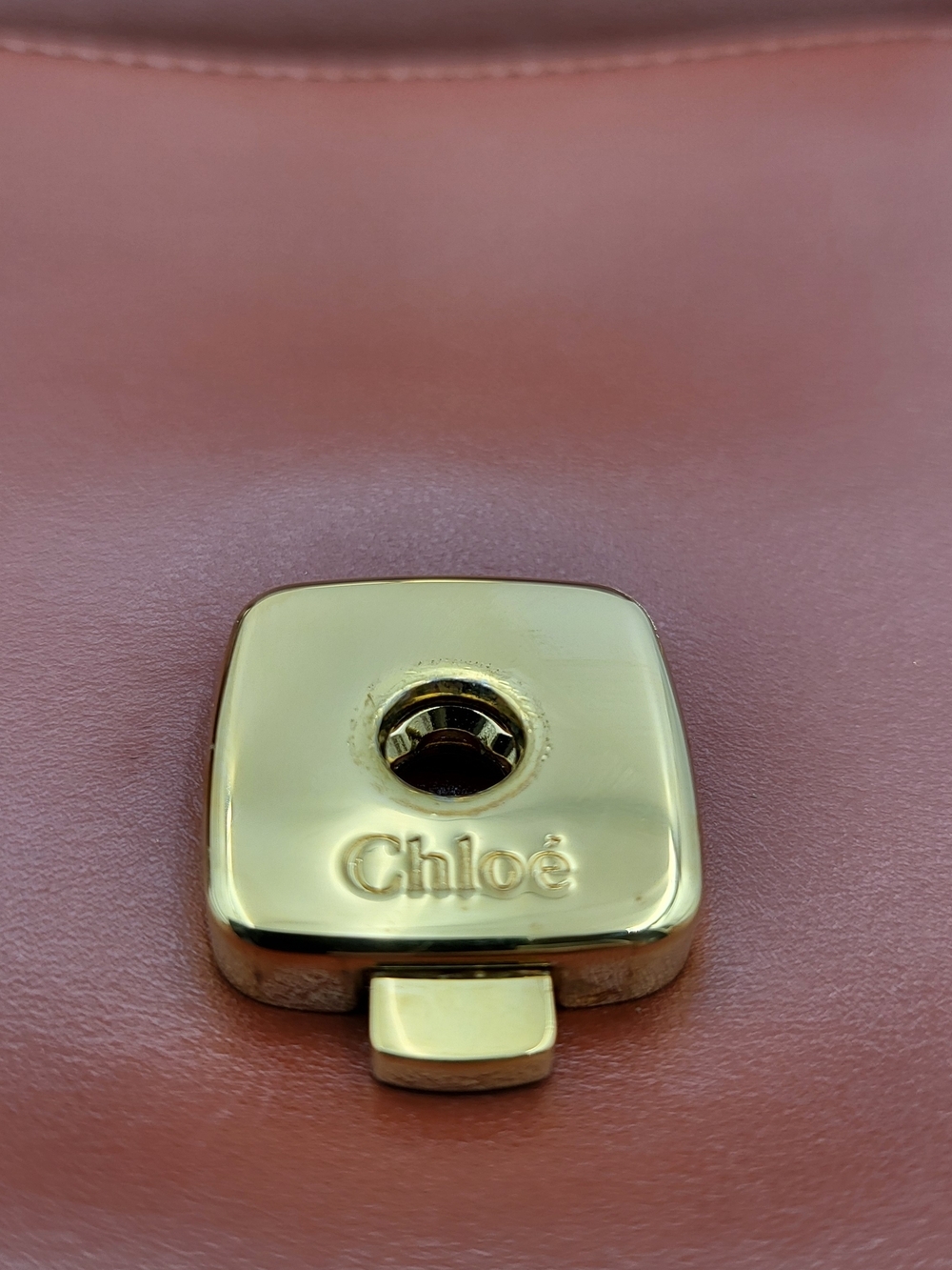 Chloé Calfskin Leather 'C' Mini Crossbody Bag, Auth w/COA. - Picture 7 of 16